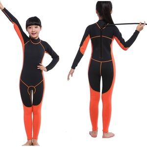 MYLEDI 2mm Neoprene Kids One Piece Swimming and Diving Full Suit, Wetsuit Size 6